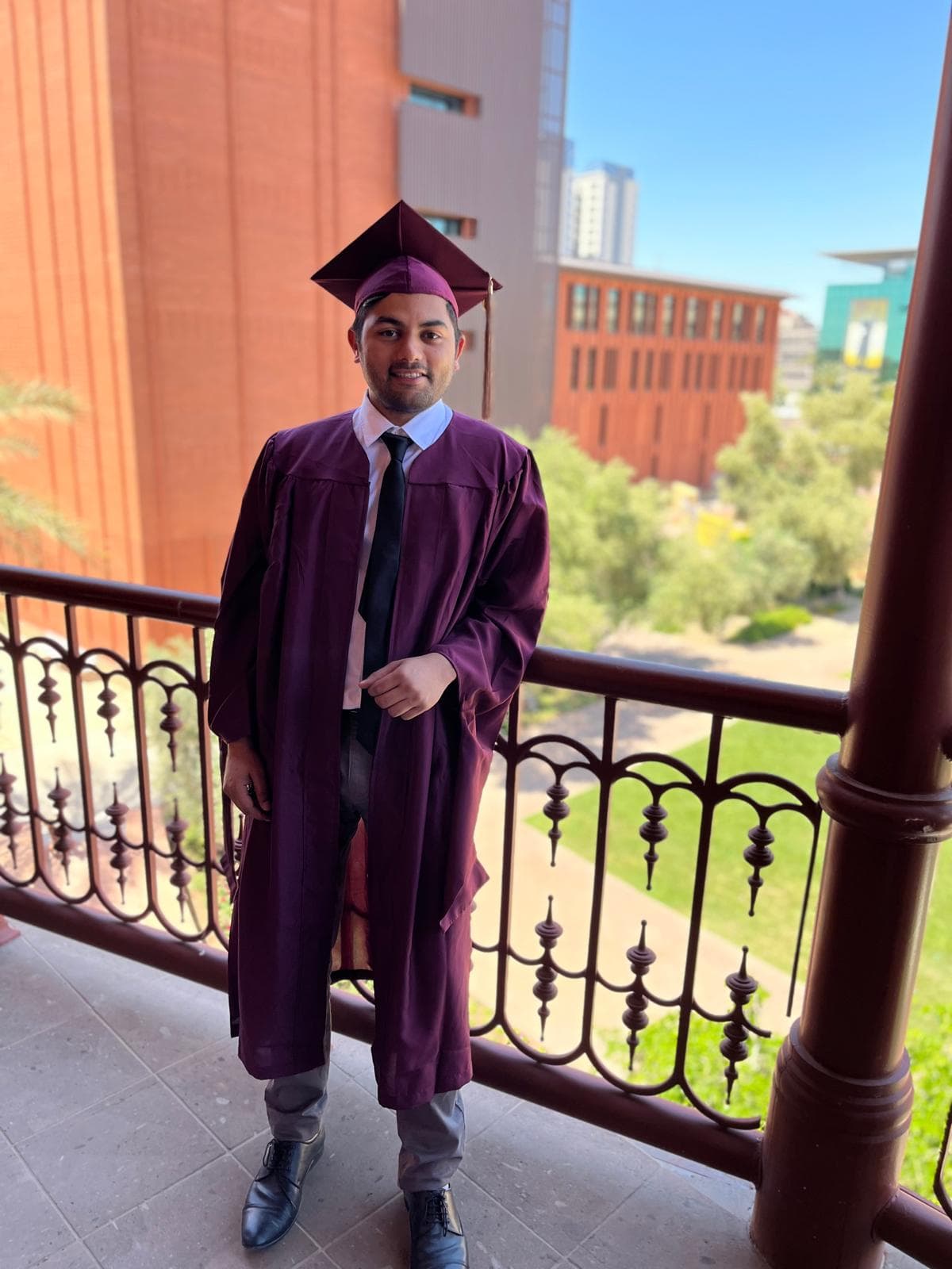 Rushabh S. Shah at graduation
